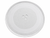 Refurbished genuine OEM LG 3390W1A019A microwave glass turntable tray on a white background.