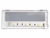Samsung DA63-08272A refrigerator lamp cover showing installed LED board and electrical connector.