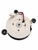 LG EAU64824401 refrigerator evaporator fan motor assembly, rear view with wiring connector and mounting grommets.