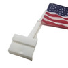 USA Side Window Car Flag – 14" x 11.5" Cloth Flag with 19" Clip-On Pole USA Side Window Car Flag – 14" x 11.5" Cloth Flag with 19" Clip-On Pole
