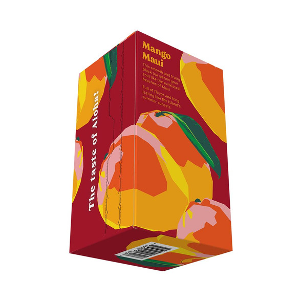 Hawaiian Islands Mango Maui Tropical Black Tea, All Natural - (20 Tea Bags Per Box)