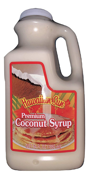 Hawaiian Sun Premium Coconut Syrup 64 Fl. Oz. Restaurant Size