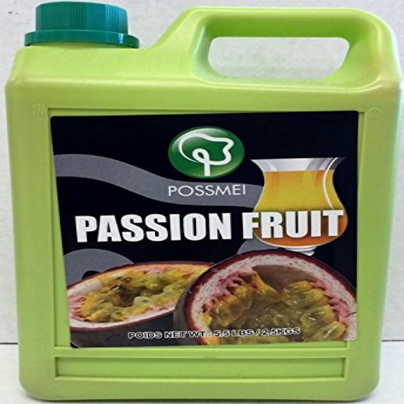 Possmei Flavored Syrup, Passion Fruit, 5.5 Pound