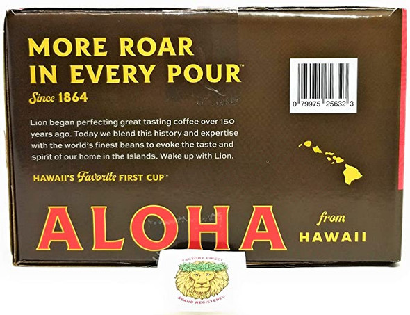 Lion Coffee Single Serve Coffee Pods Original Roast with Exclusive Lion Coffee Factory - view 2