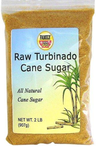Family Food Co. Premium Raw Turbinado Cane Sugar Gold 2 lbs.