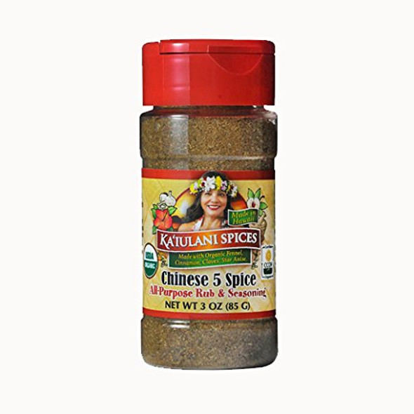 Chinese Five Spice Rub & Seasoning - With Organic Ingredients, No Gluten, No Nuts