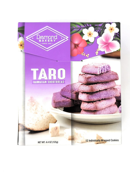 Diamond Bakery - Hawaiian Shortbread Cookies New Flavors - 4.4 oz Individually Wrapped (Taro)