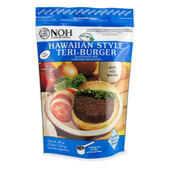 NOH Foods Hawaiian-Style Teri-Burger Seasoning Mix - 48oz Recloseable Bag | Authentic