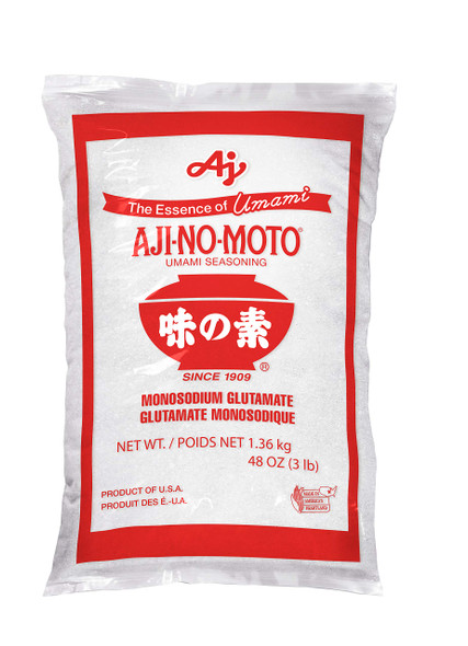 Ajinomoto Umami Seasoning MSG 3 lb Bag – Pure Monosodium Glutamate Flavor Enhancer for