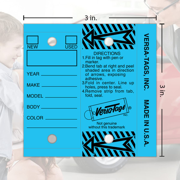 Versa-Tags 250 Key Tags, Self Protecting Poly, 1.25''x3'', Highly Resistant to Abrasion, 250 Key Tag Pack, 250 Chrome Plated Key Tag Rings Included Color Blue Versa-Tags 250 Key Tags, Self Protecting Poly, 1.25''x3'', Highly Resistant to Abrasion, 250 Key Tag Pack, 250 Chrome Plated Key Tag Rings Included Color Blue