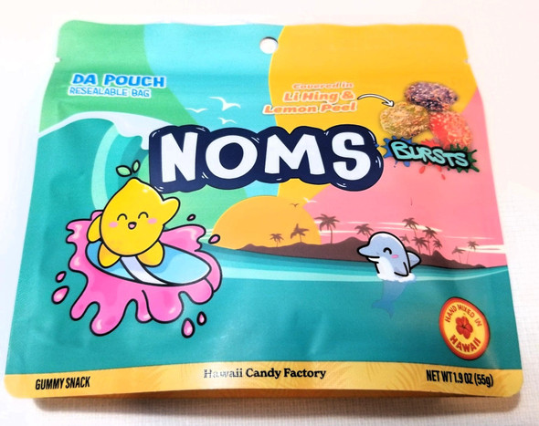 Noms Gushers Li Hing & Lemon Peel Gummy Snack 1.9 oz – Made in Hawaii, Vegan