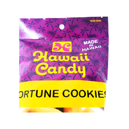 Hawaii Candy Fortune Cookies 3oz Bag Cholesterol Free Low Sodium Made In Hawaii - view 2