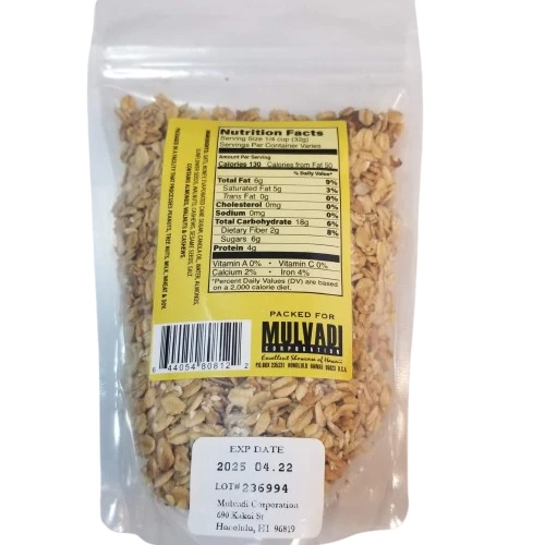 Aloha Granola Nutty Honey 8oz Almonds Healthy Snack Oats - view 2