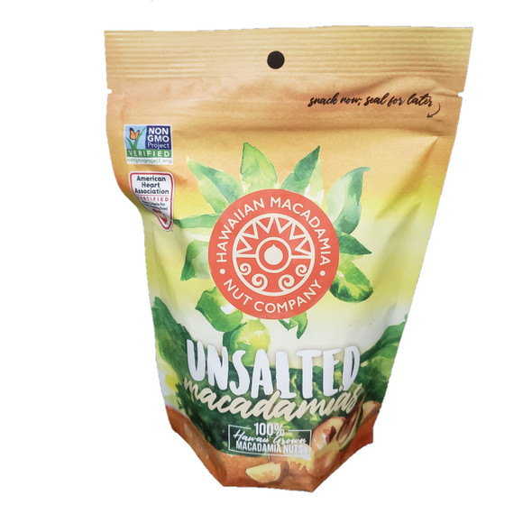 Hawaiian Macadamia Nut Company Unsalted 8 oz Bag