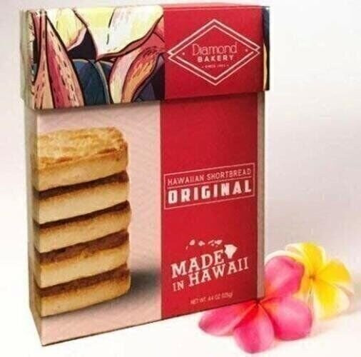 Diamond Bakery Shortbread Cookies, Original Flavor 4.4 oz. 12 Cookies Box