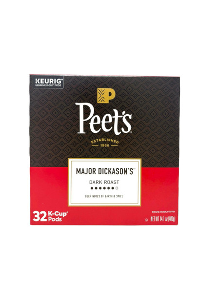 Peet's Major Dickason's Dark Roast 32 ct K-Cup Pods