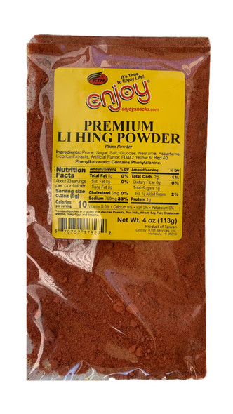 Enjoy Brand Premium Li Hing Powder 4 oz — A Taste of Hawaii in Every Sprinkle