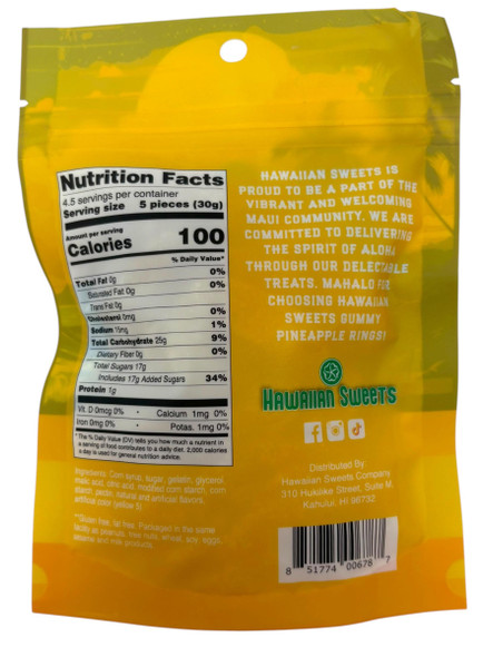 Hawaiian Sweets Pineapple Rings 5 oz - view 2