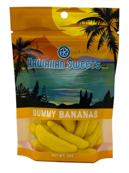 Hawaiian Sweets Gummy Bananas 5 oz