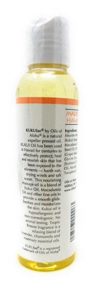 Hawaii's Kukui Sunset Massage Oil Tropic Breeze Fragrance 4 oz - view 2