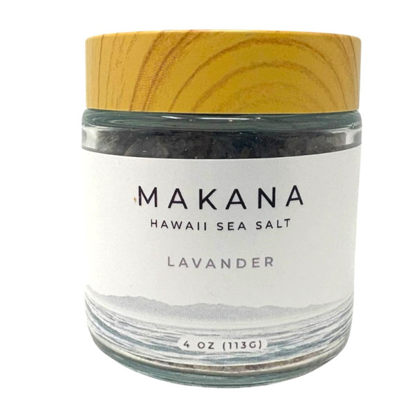 Makana Hawaii Sea Salt Lavender Finishing Salt 4 oz