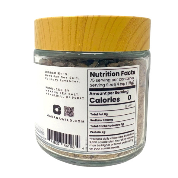 Makana Hawaii Sea Salt Lavender Finishing Salt 4 oz - view 2