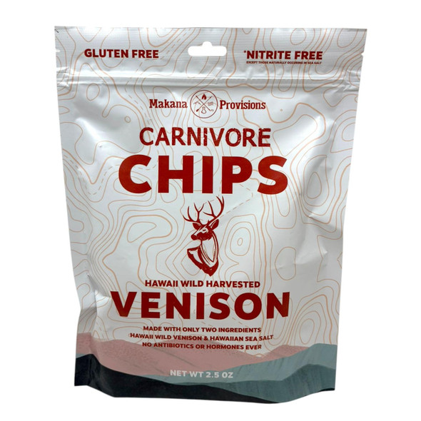 Makana Provisions Carnivore Chips Venison 2.5 oz. Pouch