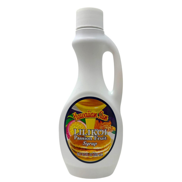 Hawaiian Sun Lilikoi Passion Fruit Syrup 8.3 oz Made in Hawaii Pancake Topping