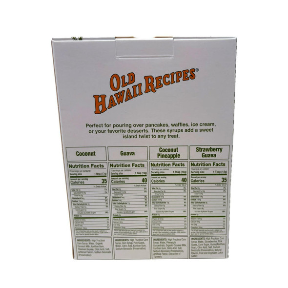 Old Hawaii Recipes Coconut & Coconut Pineapple Syrup 2-Pack 12oz Each - view 2