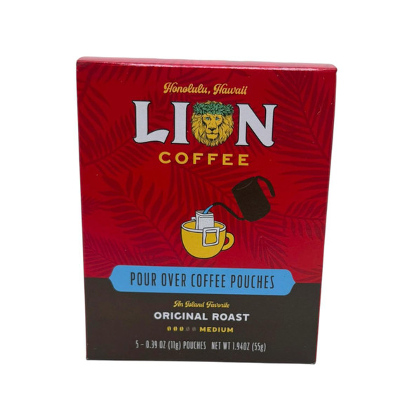 Lion Coffee Original Roast Single Serve Drip Coffee Pouches Hawaii Medium 1.94 oz - view 2