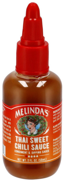 Melinda's Thai Sweet Chili Sauce 2oz Squeeze | Sweet chili flavor, convenient squeeze bottle, 12 servings per package, single-serve size, product of Colombia
