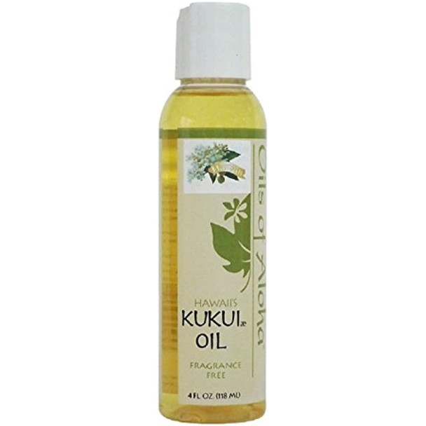 Oils of Aloha Hawaii Kukui Oil No Fragrance 4 Fluid Ounce