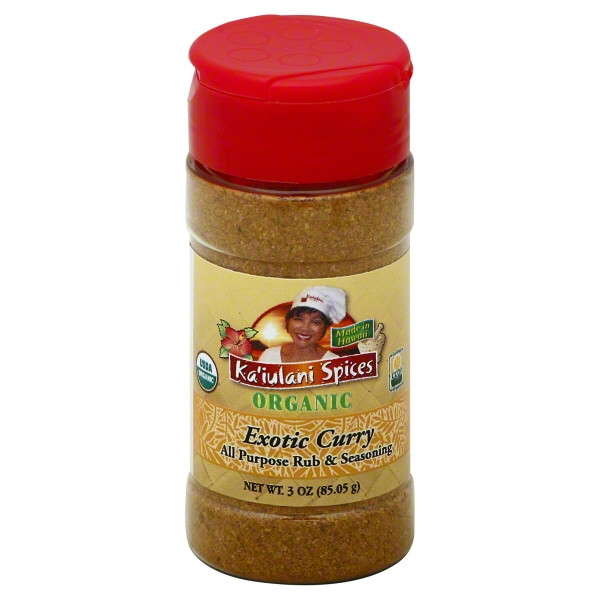 Kaiulani Spices, Seasoning Exotic Curry Medium, 3 Ounce Shaker