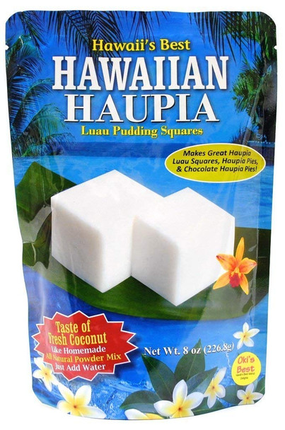 Hawaii's Best Hawaiian Haupia Luau Coconut Pudding Squares Resealable Bag 8 oz.