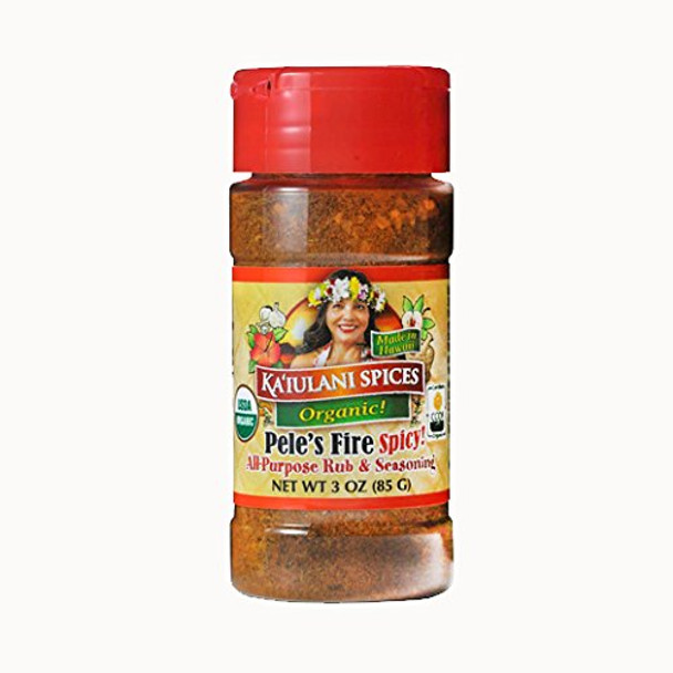 KAIULANI SPICES Organic Pele'S Fire All-Purpose Rub And Seasoning, 3 OZ