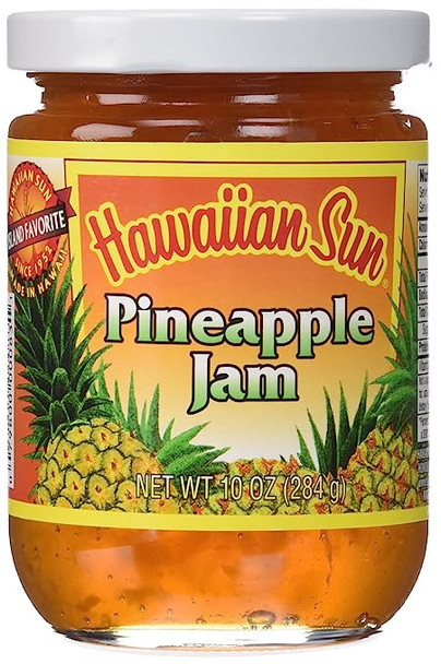 Hawaiian Sun Pineapple Jam 10 oz Glass Jar
