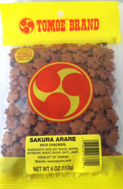 Tomoe Brand Sakura Arare Rice Cracker, 4.5 Oz.