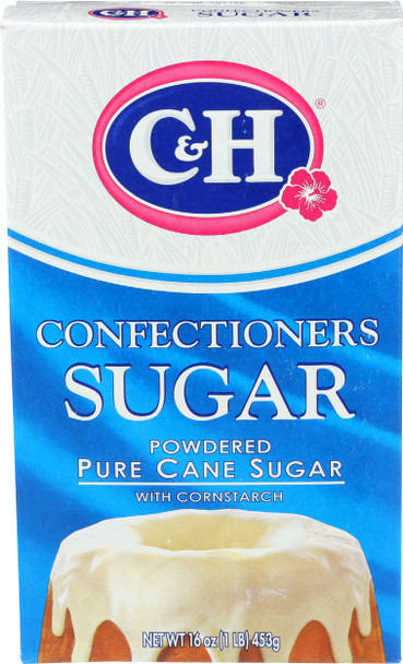 C&H Pure Cane Sugar Confectioners Powdered 1 lb Box