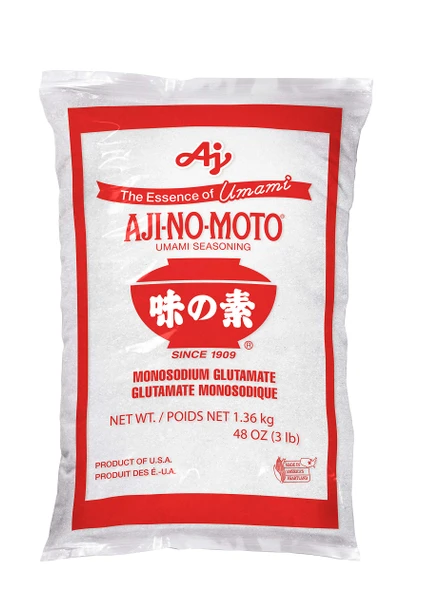 Ajinomoto Umami Seasoning MSG 3 lb Bag – Pure Monosodium Glutamate Flavor Enhancer for