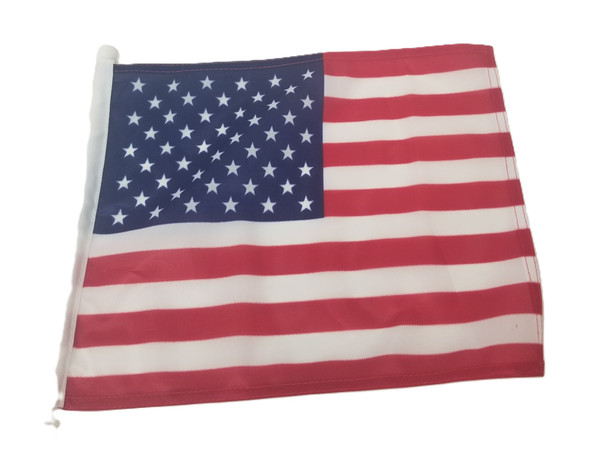 USA Side Window Car Flag – 14" x 11.5" Cloth Flag with 19" Clip-On Pole USA Side Window Car Flag – 14" x 11.5" Cloth Flag with 19" Clip-On Pole