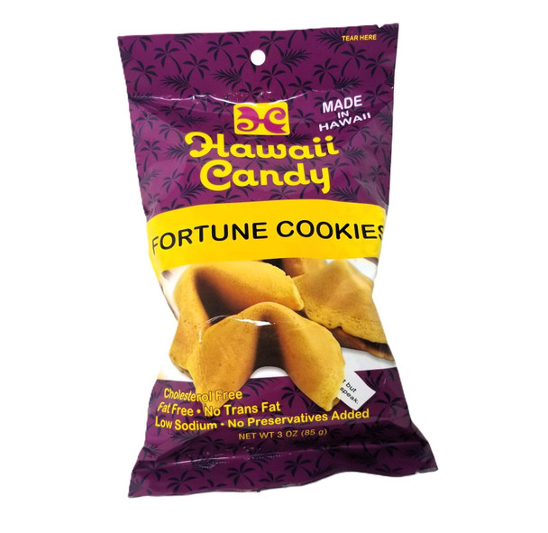 Hawaii Candy Fortune Cookies 3oz Bag Cholesterol Free Low Sodium Made In Hawaii