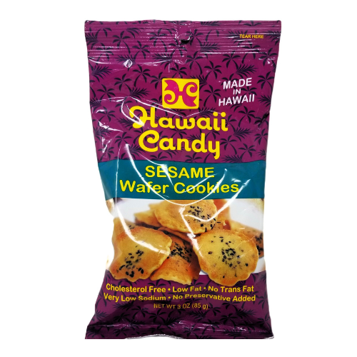 Hawaii Candy Sesame Wafer Cookies 3oz Made In Hawaii Cholesterol Free Low Fat