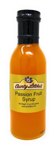 Aunty Lilikoi Passion Fruit Syrup 12 oz – Kauai Made Hawaiian Dessert Topping