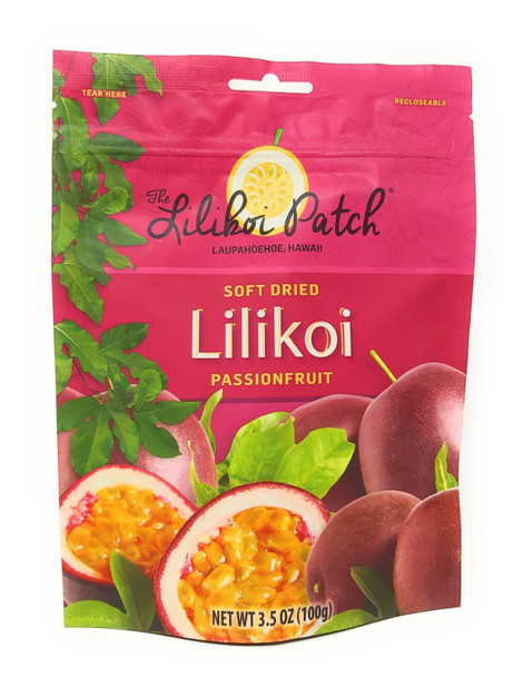 The Lilikoi Patch Soft Dried Lilikoi Passionfruit Snack 3.5 oz Resealable Hawaii