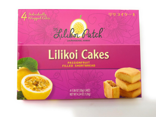 The Lilikoi Patch Lilikoi Cakes Passionfruit Filled Shortbread 4 Cakes 4.2oz