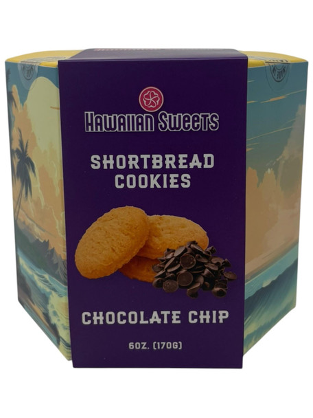 Hawaiian Sweets Shortbread Cookies Chocolate Chip 6 oz
