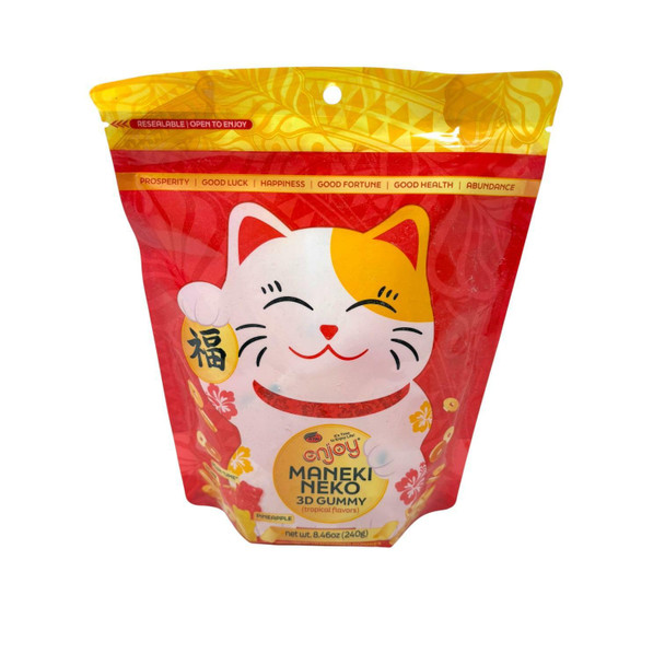 Enjoy Maneki Neko 3D Gummy Tropical Flavors 8.46 oz