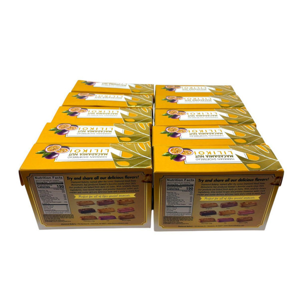 Diamond Bakery Hawaii Shortbread Macadamia Nut Lilikoi Cookies 10 ct  4 Oz Boxes