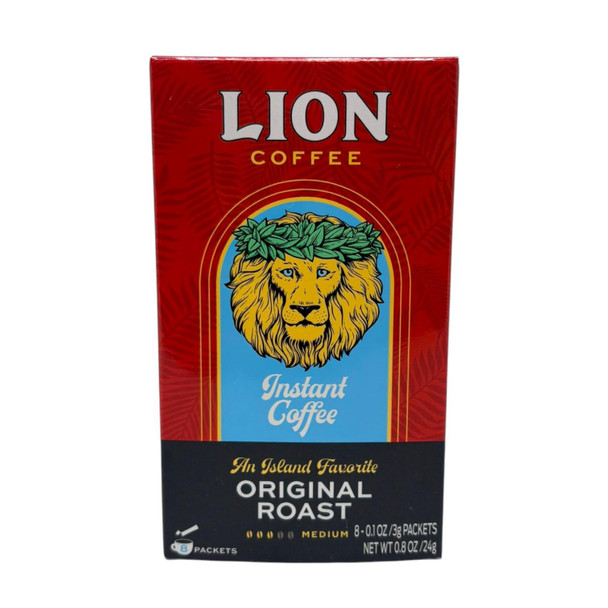 Lion Coffee Instant Coffee Original Roast Packets Hawaii Island Favorite 0.8 oz