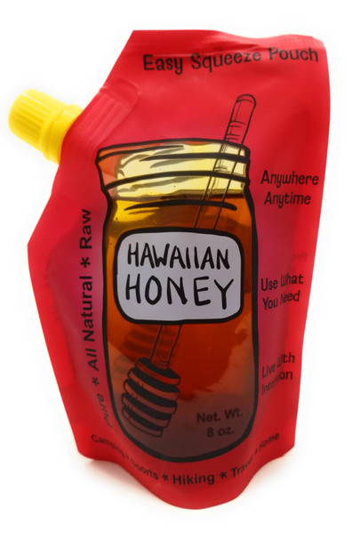 Hawaiian Rainbow Bees Honey Easy Squeeze Pouch 8 Ounce